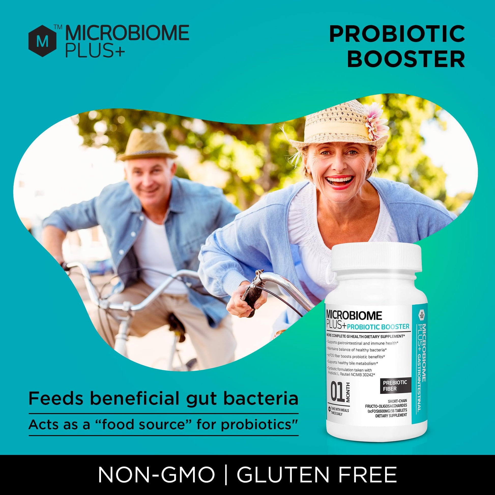 Microbiome Plus Prebiotics scFOS Prebiotic Fiber, Boosts Probiotic Benifits, GI Digestive Supplements, Allergy Safe and Gluten-Free - PrimeBioHealth - canada supplements