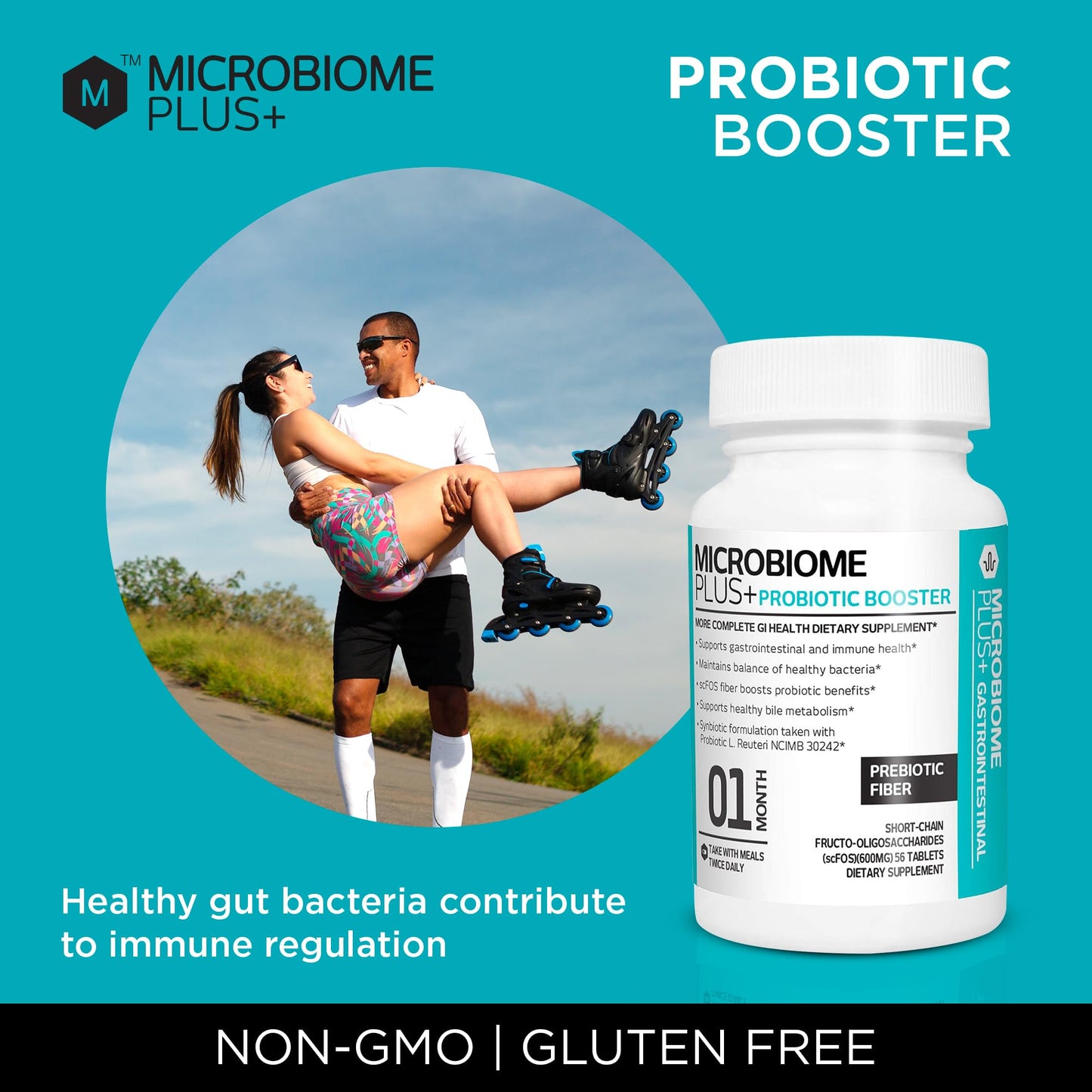 Microbiome Plus Prebiotics scFOS Prebiotic Fiber, Boosts Probiotic Benifits, GI Digestive Supplements, Allergy Safe and Gluten-Free - PrimeBioHealth - canada supplements