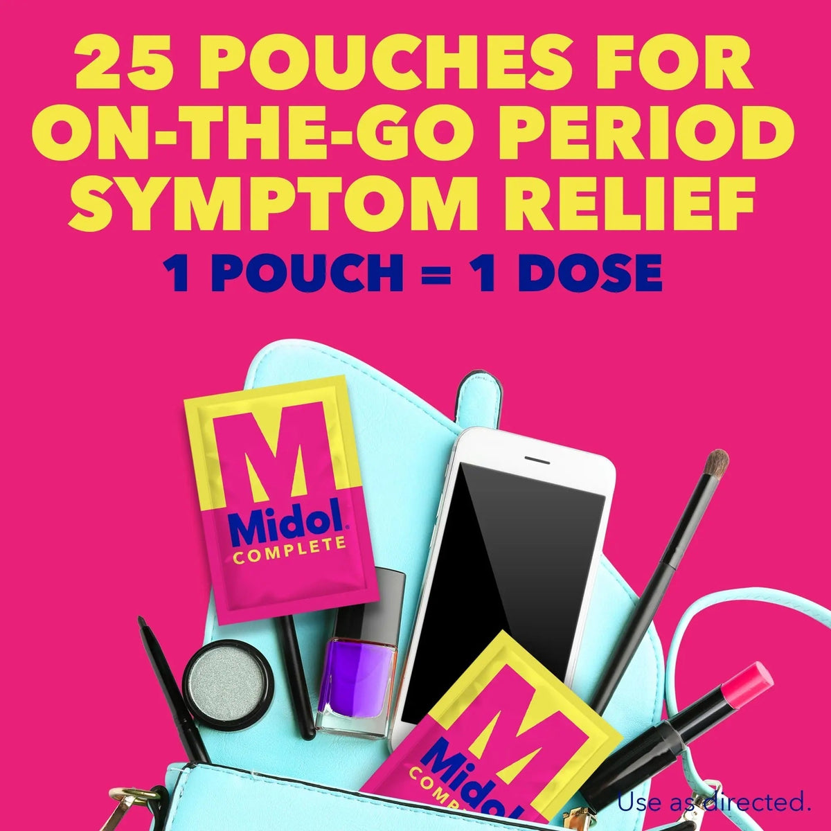 Midol Woman-on-The-Go Period Essentials Complete On The Go Menstrual Pain Relief Caplets, 50ct (25 Pouches of 2) & U by Kotex Balance Ultra Thin Pads Regular Absorbency 50ct - PrimeBioHealth - canada supplements