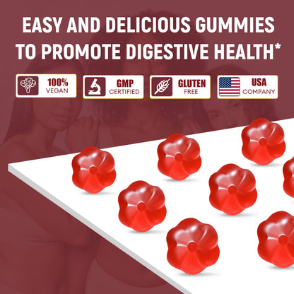 Migcopat Fiber Gummies with Probiotics,10G Fiber per Serving No Sugar Added Apple Flavor, with 10 Billion CFU Probiotics Blend, Apple Cider Vinegar, - PrimeBioHealth - canada supplements
