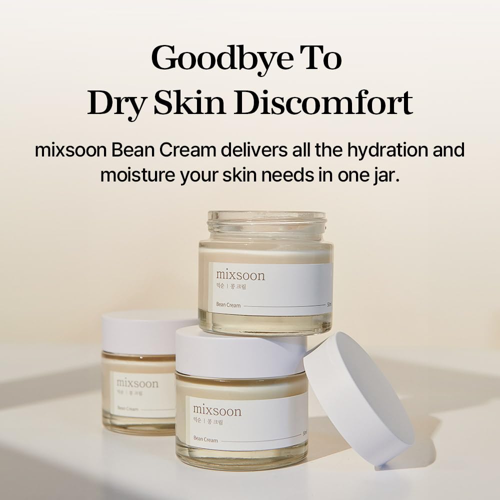 mixsoon Bean Cream-Deep Moisturizer Face Cream, Hydrating and Smoothing for Face, Fermented Soybean Extract - PrimeBioHealth - canada supplements