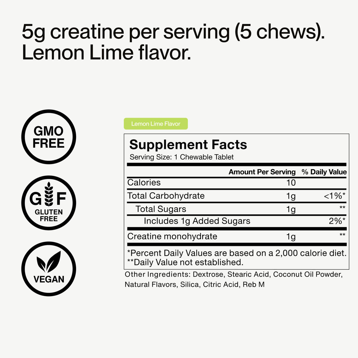 Momentous Creatine Chews - Creatine Monohydrate - Supports Strength, Lean Muscle, & Recovery for Men & Women - NSF Certified for Sport - 150 Chewable Tablets - Lemon Lime - PrimeBioHealth - canada supplements