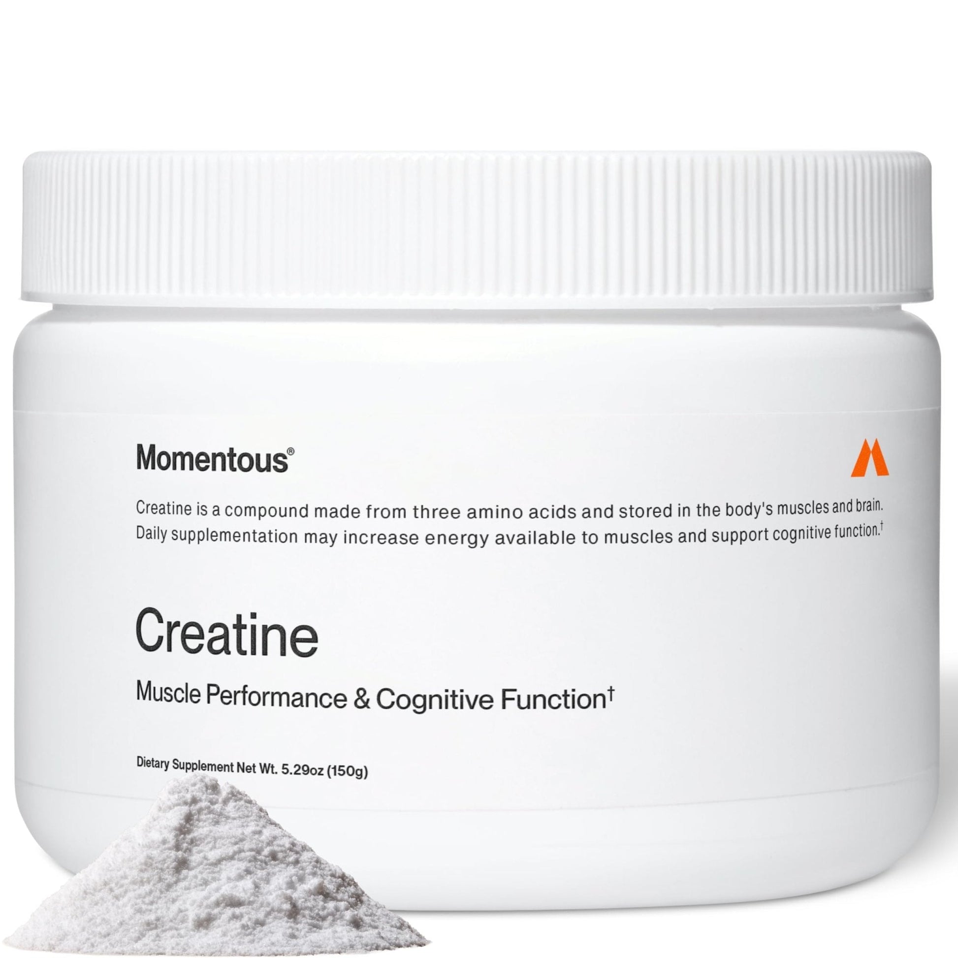 Momentous Creatine Monohydrate Powder - Creatine Powder - Supports Strength, Lean Muscle, & Recovery for Men & Women - NSF Certified for Sport - 5 g per Serving - 30 Servings - PrimeBioHealth - canada supplements