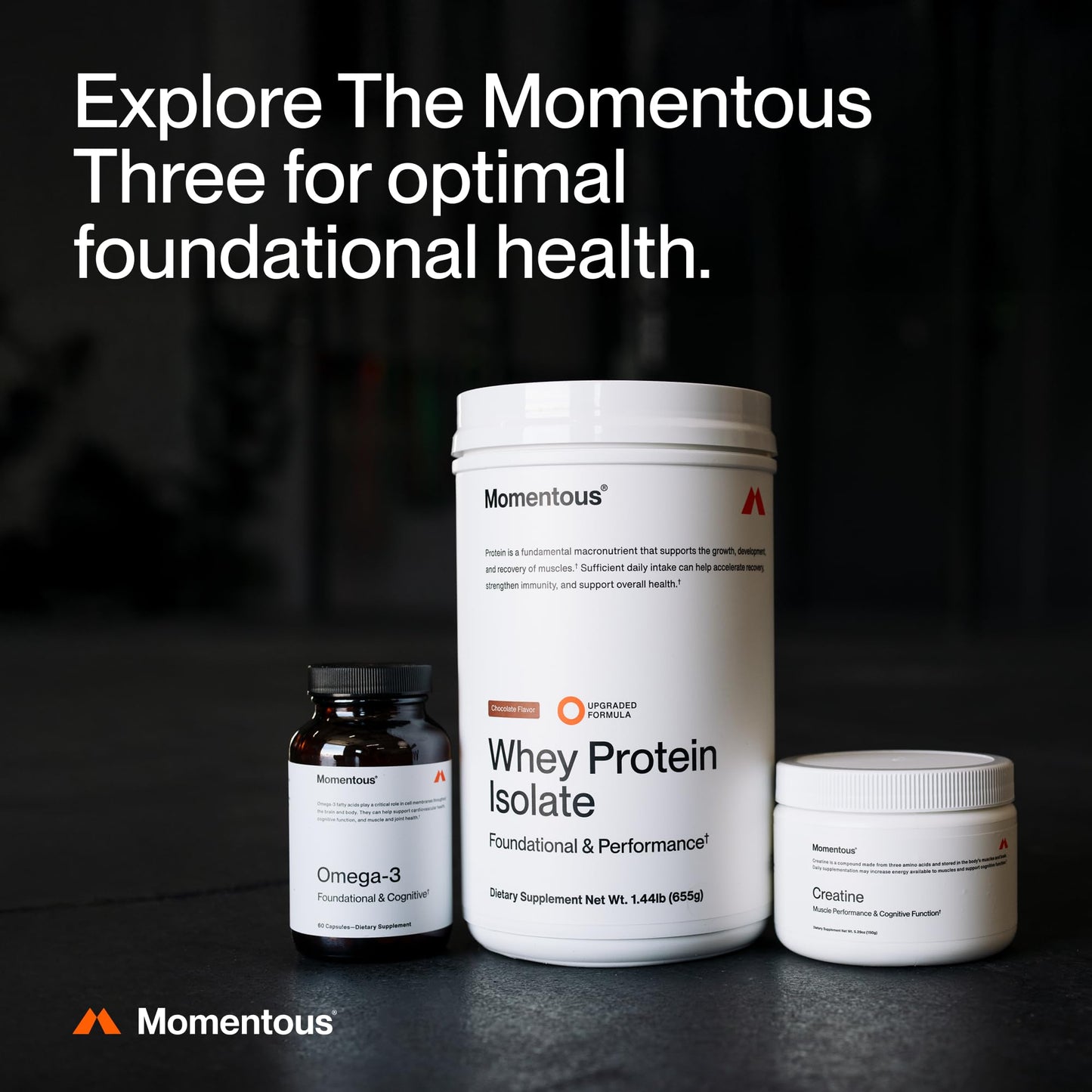 Momentous Creatine Monohydrate Powder - Creatine Powder - Supports Strength, Lean Muscle, & Recovery for Men & Women - NSF Certified for Sport - 5 g per Serving - 30 Servings - PrimeBioHealth - canada supplements