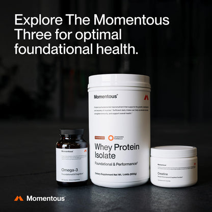 Momentous Creatine Monohydrate Powder - Creatine Powder - Supports Strength, Lean Muscle, & Recovery for Men & Women - NSF Certified for Sport - 5 g per Serving - 30 Servings - PrimeBioHealth - canada supplements