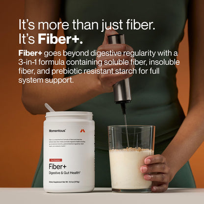 Momentous Fiber+ - Daily Multi-Source Fiber Blend to Support Nutrient Absorption, Natural Energy Production, & Recovery - NSF Certified for Sport - Non-GMO & Gluten-Free - PrimeBioHealth - canada supplements