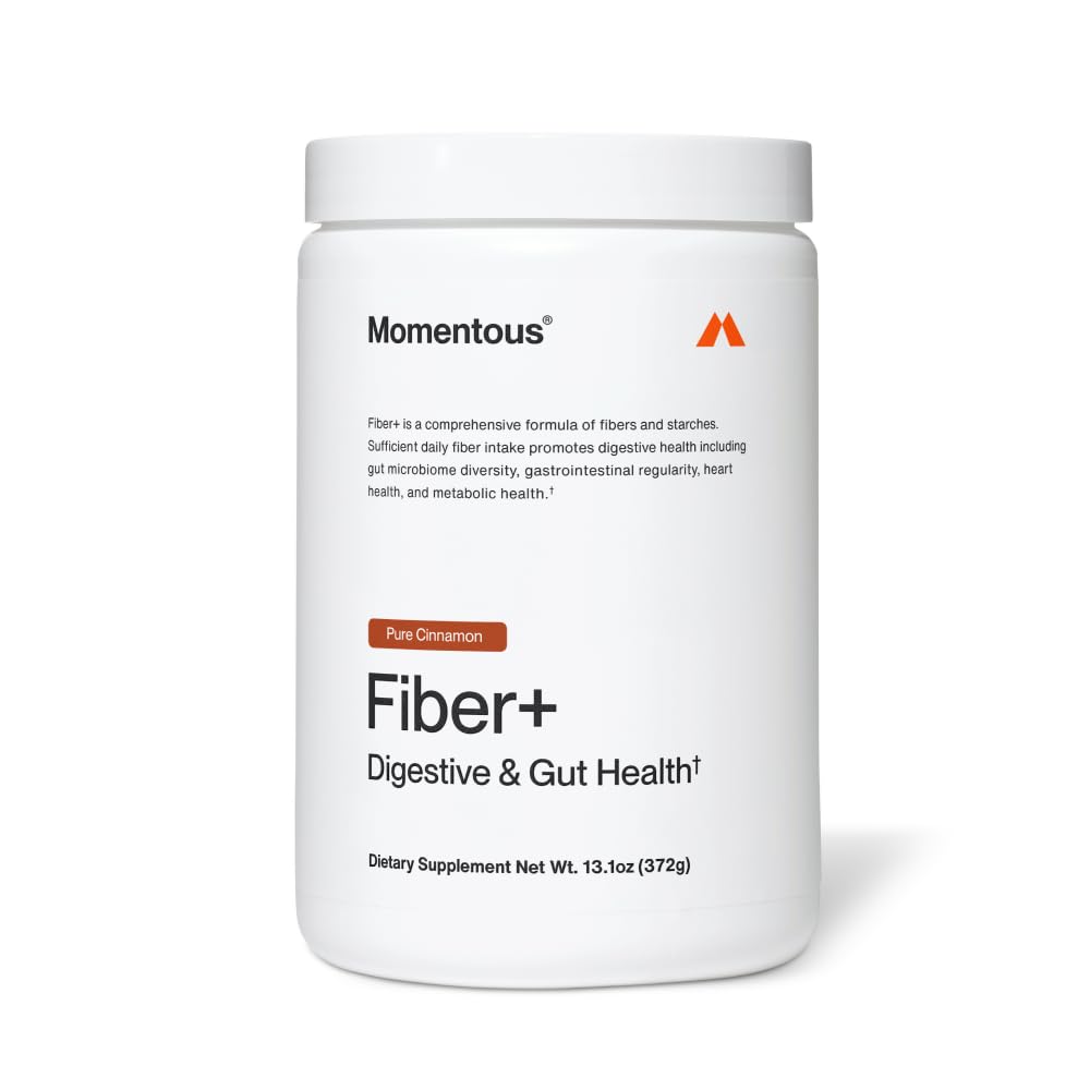 Momentous Fiber+ - Daily Multi-Source Fiber Blend to Support Nutrient Absorption, Natural Energy Production, & Recovery - NSF Certified for Sport - Non-GMO & Gluten-Free - PrimeBioHealth - canada supplements