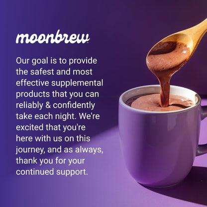 MoonBrew Nighttime Magnesium Hot Cocoa Jar, Natural Sleep Aid Drink Mix for Adults - Calming Melatonin-Free Sleep Support - Sleepy Hot Chocolate Powder with L-Theanine, - PrimeBioHealth - canada supplements