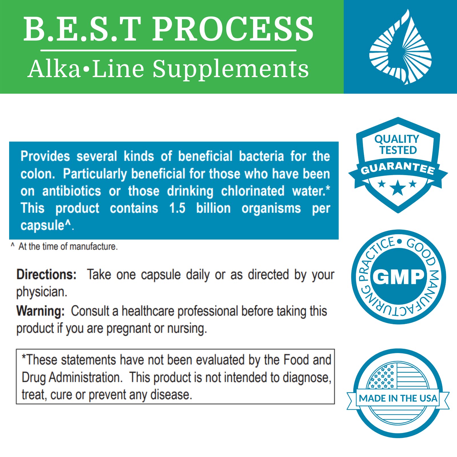 Morter HealthSystem Alkadophilus Best Process Alkaline — No Refrigeration Probiotic & Prebiotic Digestive Supplement — 1.5 Billion CFU of Good Bacteria & Beetroot - PrimeBioHealth - canada supplements