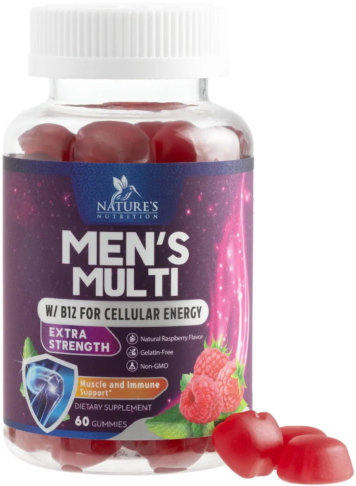 Multivitamin for Men - Complete Daily Mens Multivitamin Gummies with Vitamin D, B Vitamins, Zinc & More - Energy, Memory, Focus & Immune Health Support - PrimeBioHealth - canada supplements