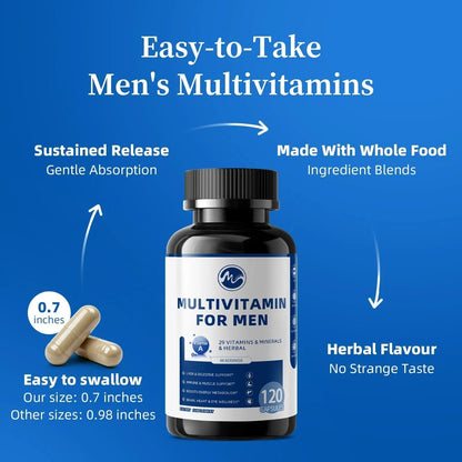 Multivitamin for Men - Methylated Multivitamin Supports Energy & Metabolism, Liver & Digestive*, Daily Men's Vitamins - PrimeBioHealth - canada supplements
