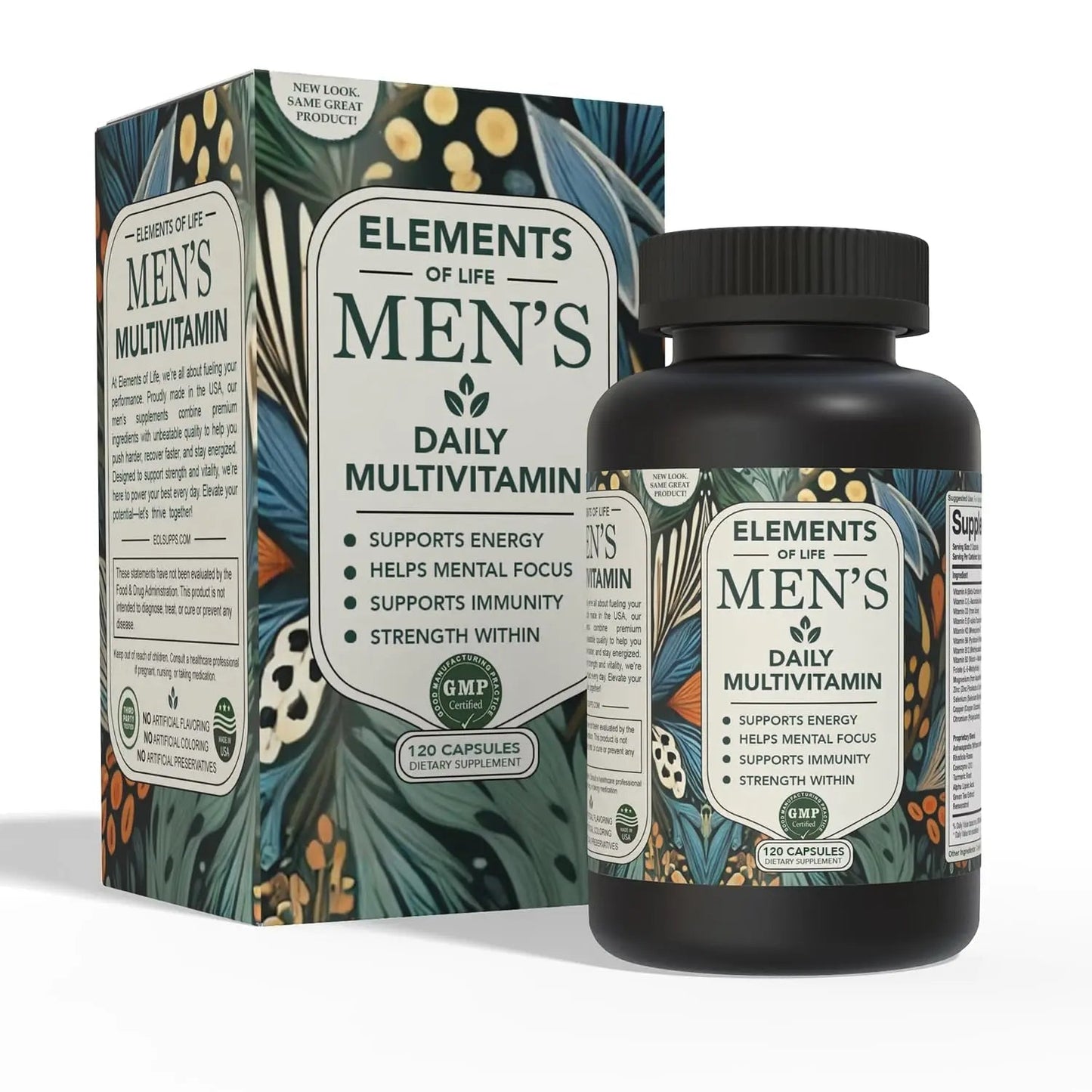 Multivitamin for Men with Vitamin D, K2, Zinc, Vitamin B12, A, E, B6, Calcium – Immune Health & Energy Support Daily Mens Multivitamins - PrimeBioHealth - canada supplements