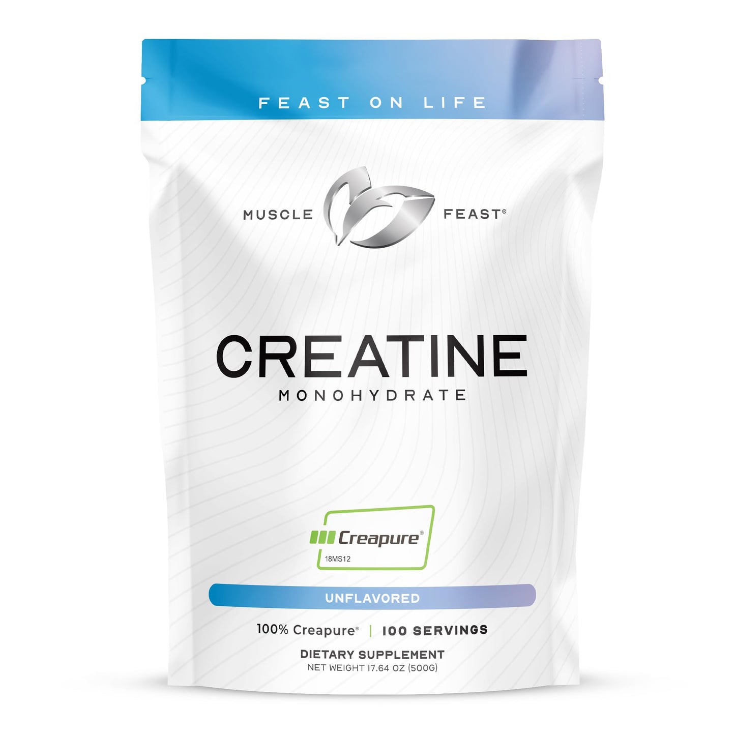 Muscle Feast Creapure Creatine Monohydrate Powder, Vegan Keto Friendly Gluten-Free, Mass Gainer, Muscle Recovery Supplement and Trusted Creatine for Muscle Growth, - PrimeBioHealth - canada supplements