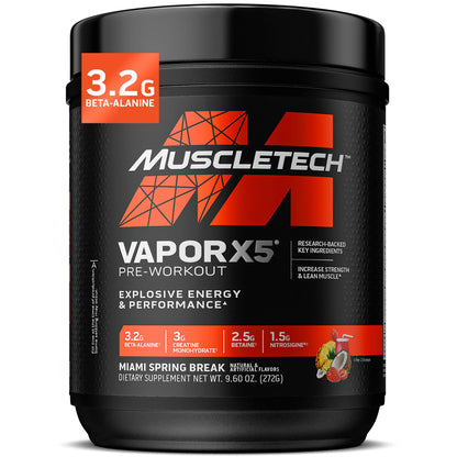MuscleTech Pre-Workout Powder, Vapor X5 - Sports Nutrition Muscle Building Supplements for Women & Men - Intense Muscle Pump Energy Powder Drink Mix - PrimeBioHealth - canada supplements