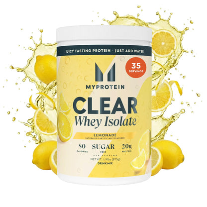 Myprotein Clear Whey Isolate Protein Powder, 35 Servings (1.9lbs) Lemonade, 20g Protein per Serving, Naturally Flavored Drink Mix, Daily Protein Intake for Superior Performance - PrimeBioHealth - canada supplements