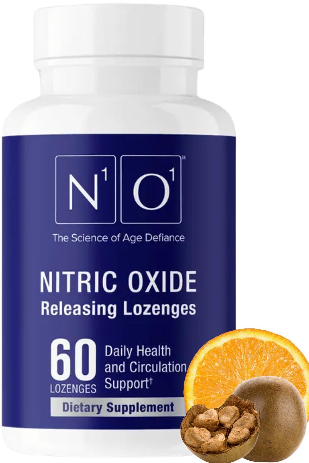 N1O1 Nitric Oxide Lozenges - 60 Count - Nitric Oxide Supplement for Heart Health, Circulation, Energy, Blood Flow, Oxygenation, Healthy Blood Pressure - PrimeBioHealth - canada supplements