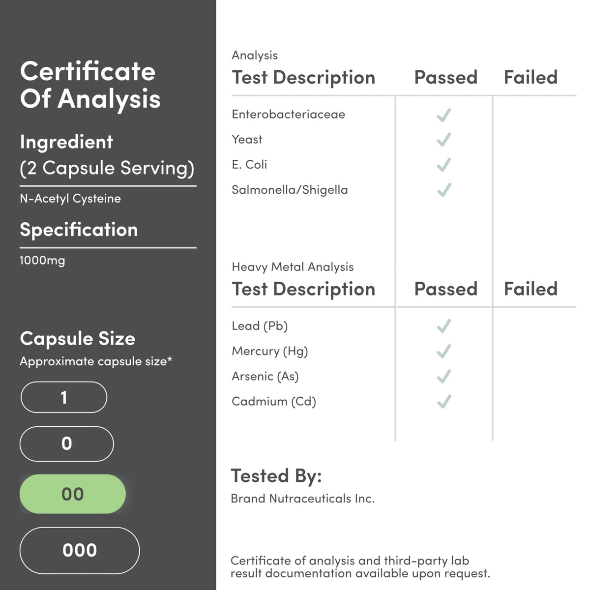 NAC Supplement (N-Acetyl Cysteine) - 99%+ Purity Tested - (1,000mg Per Serving 500mg Per Cap, 210 Capsules) (Third Party Tested) with Odor Masking Technology - PrimeBioHealth - canada supplements