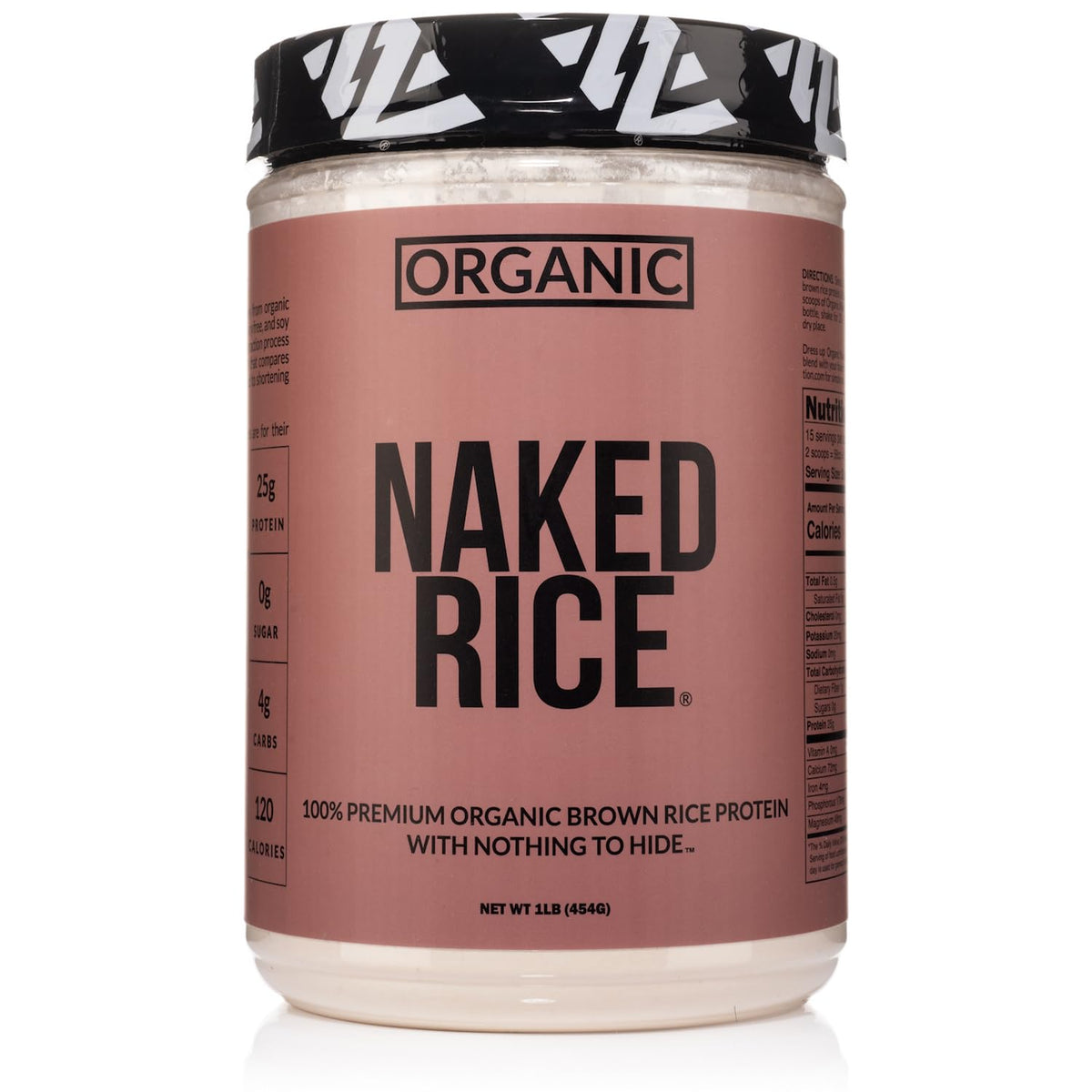 NAKED Rice 1Lb - Organic Brown Rice Protein Powder - Vegan Protein Powder, GMO Free, Gluten Free & Soy Free. Plant-Based Protein, - PrimeBioHealth - canada supplements