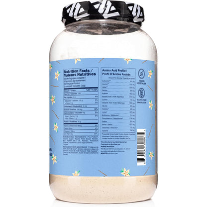 NAKED Shake - Vanilla Protein Powder - Plant Based Protein Shake with Mct Oil, NSF Certified, Gluten-Free, Soy-Free, No Gmos Or Artificial Sweeteners - 30 Servings - PrimeBioHealth - canada supplements