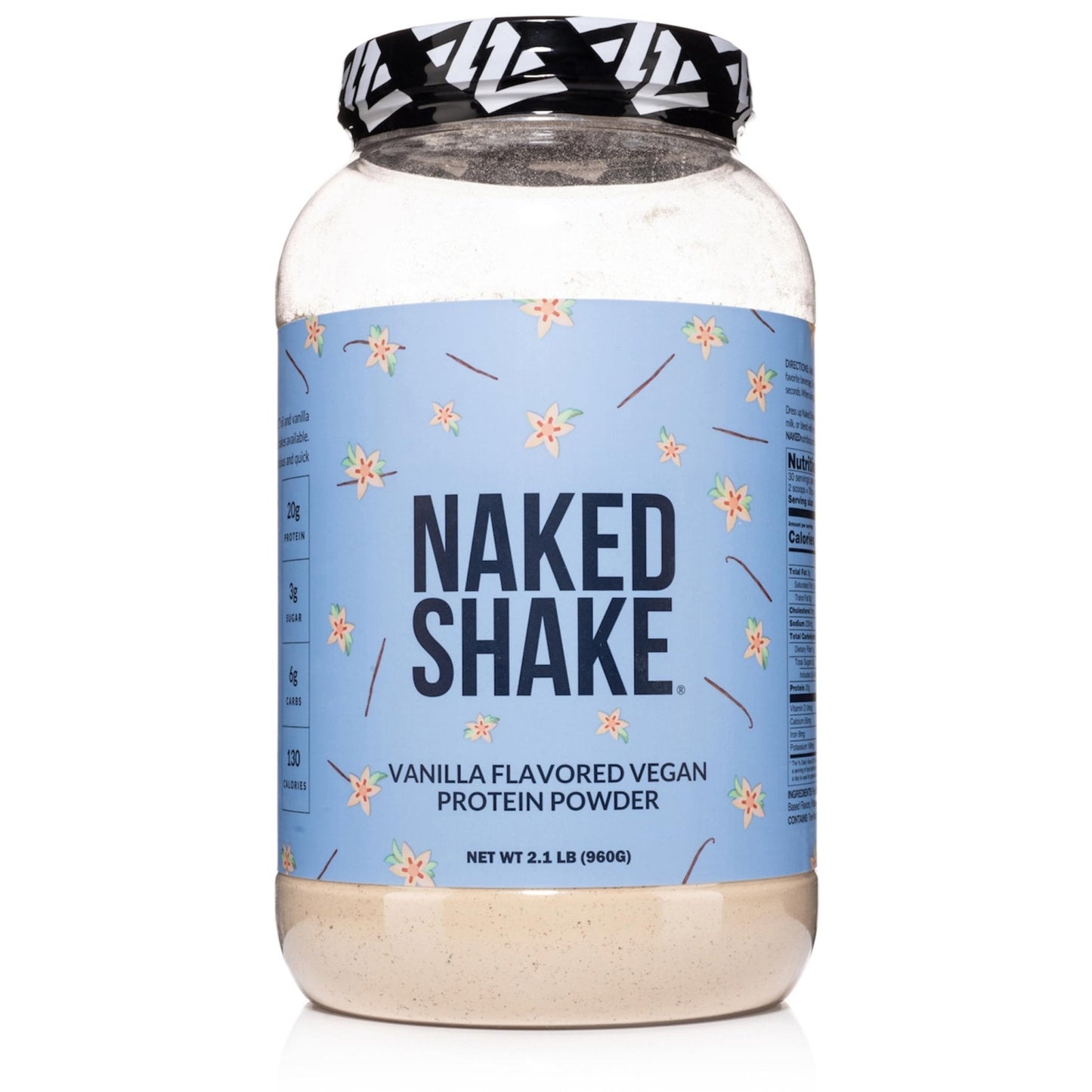 NAKED Shake - Vanilla Protein Powder - Plant Based Protein Shake with Mct Oil, NSF Certified, Gluten-Free, Soy-Free, No Gmos Or Artificial Sweeteners - 30 Servings - PrimeBioHealth - canada supplements