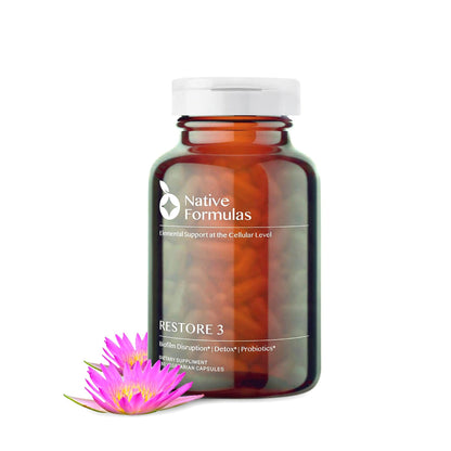 Native Formulas Restore 3 Proteolytic Enzyme & Spore Probiotic Blend Supplement - 60 Capsules - Advanced Biofilm Disruption Aid - PrimeBioHealth - canada supplements