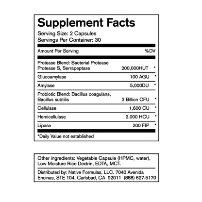 Native Formulas Restore 3 Proteolytic Enzyme & Spore Probiotic Blend Supplement - 60 Capsules - Advanced Biofilm Disruption Aid - PrimeBioHealth - canada supplements