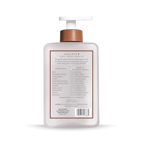 Native Liquid Hand Soap, Coconut & Vanilla Scent, Non-Drying Formula for Soft, Smooth Hands - PrimeBioHealth - canada supplements