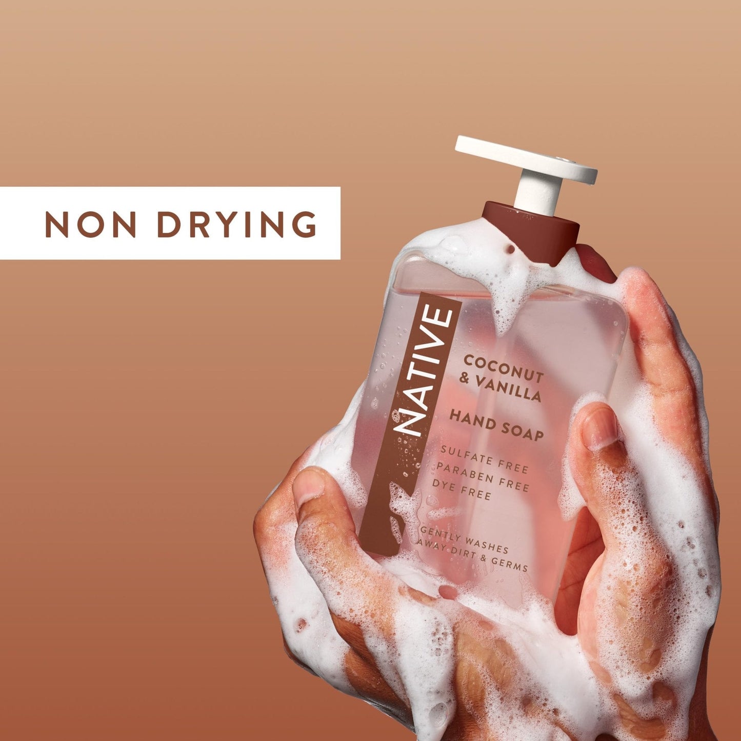 Native Liquid Hand Soap, Coconut & Vanilla Scent, Non-Drying Formula for Soft, Smooth Hands - PrimeBioHealth - canada supplements