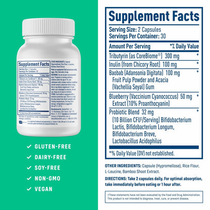 NativePath Complete Synbiotic - Pre, Pro & Postbiotic 3-in-1 for Gut Health & Digestive Support - 10 Billion CFU, 30 Servings - PrimeBioHealth - canada supplements