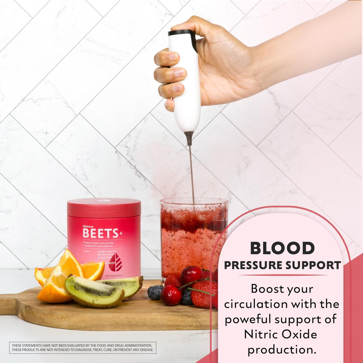 Natrava Beets+ Organic Beet Root Powder Blend Fortified with Vitamins & Prebiotics for Heart Healthy Energy & Nitric Oxide Production - PrimeBioHealth - canada supplements