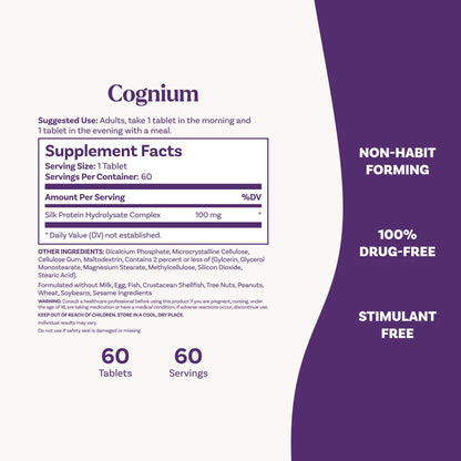 Natrol Cognium Memory, Brain Health Supplements for Adults, Brain Memory Supplements, Enhances Mental Agility in Healthy Adults, - PrimeBioHealth - canada supplements