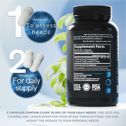 Natural Flow 4X Magnesium Supplement, Magnesium Glycinate, Taurate, Malate, Orotate Complex, Calm Sleep and Cramp Support Blend - PrimeBioHealth - canada supplements