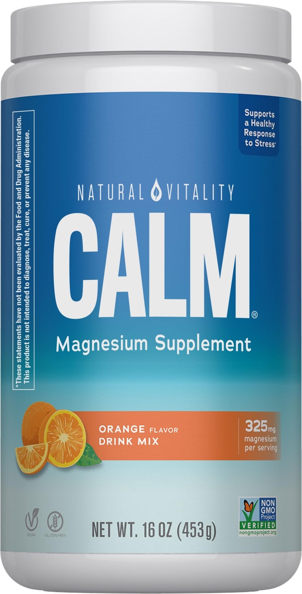 Natural Vitality Calm, Magnesium Citrate Supplement, Anti-Stress Drink Mix Powder, Gluten Free, Vegan - PrimeBioHealth - canada supplements