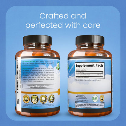 NaturaLife Labs N-Acetyl-L-Cysteine (NAC) 1600 mg – 100 Capsules - Vegan, Non-GMO & Gluten-Free - PrimeBioHealth - canada supplements