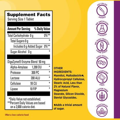 Nature Made Digestive Enzymes 5-in-1 Blend, Digestive Health Support, 90 Chewable Tablets, 30 Day Supply - PrimeBioHealth - canada supplements