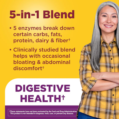 Nature Made Digestive Enzymes 5-in-1 Blend, Digestive Health Support, 90 Chewable Tablets, 30 Day Supply - PrimeBioHealth - canada supplements