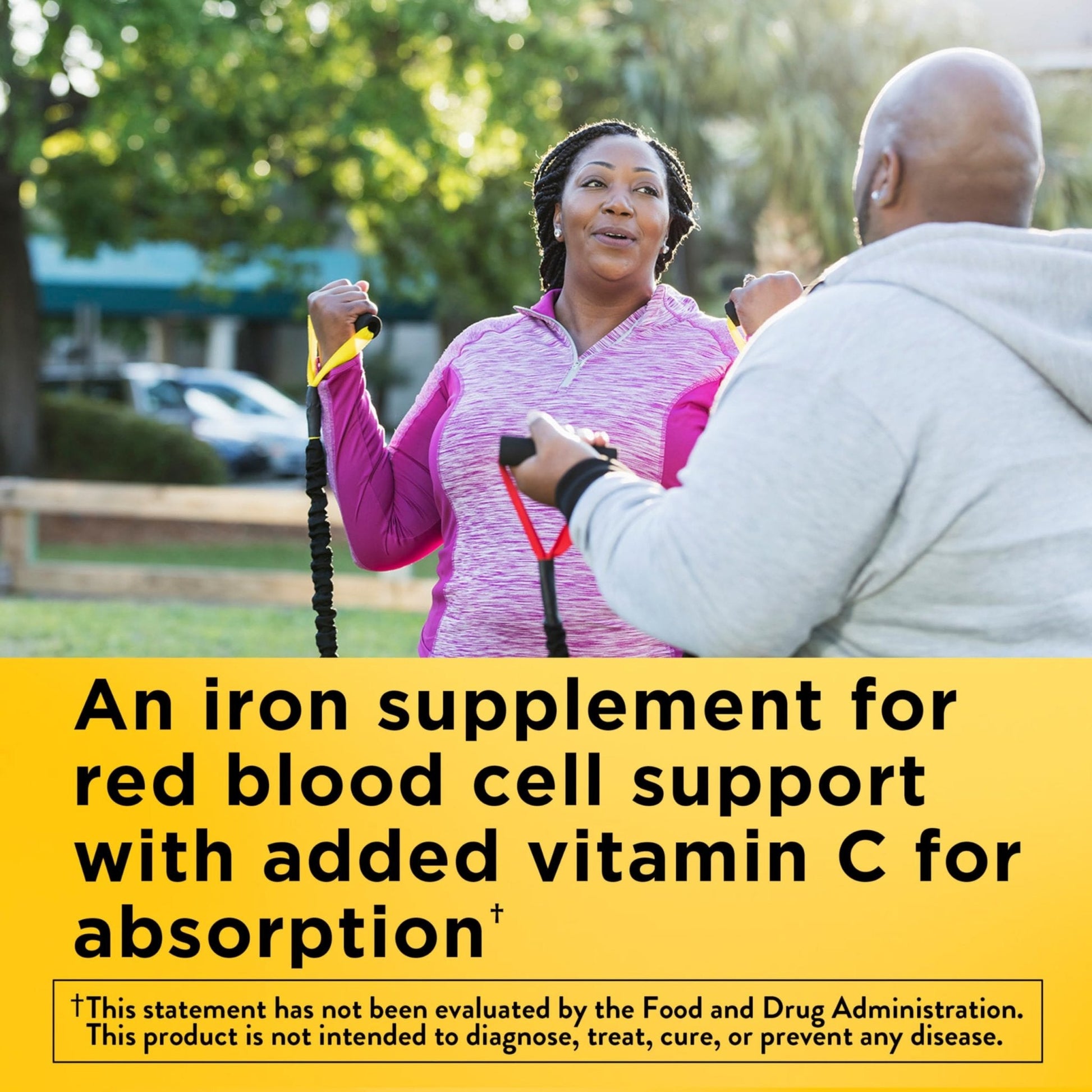 Nature Made Iron 18 mg per serving Gummies with Vitamin C, Iron Supplement for Red Blood Cell Support, 60 Gummies, 30 Day Supply - PrimeBioHealth - canada supplements