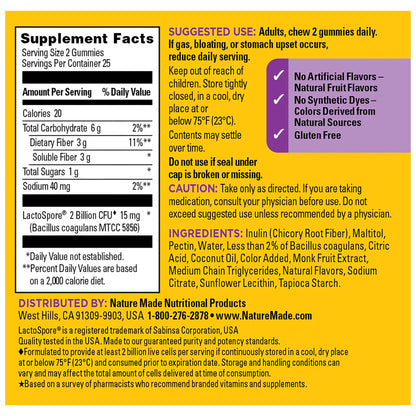 Nature Made Probiotic + Prebiotic Fiber Gummies for Daily Gut Health, Fiber Supplement with Probiotics for Digestive Health Support - PrimeBioHealth - canada supplements