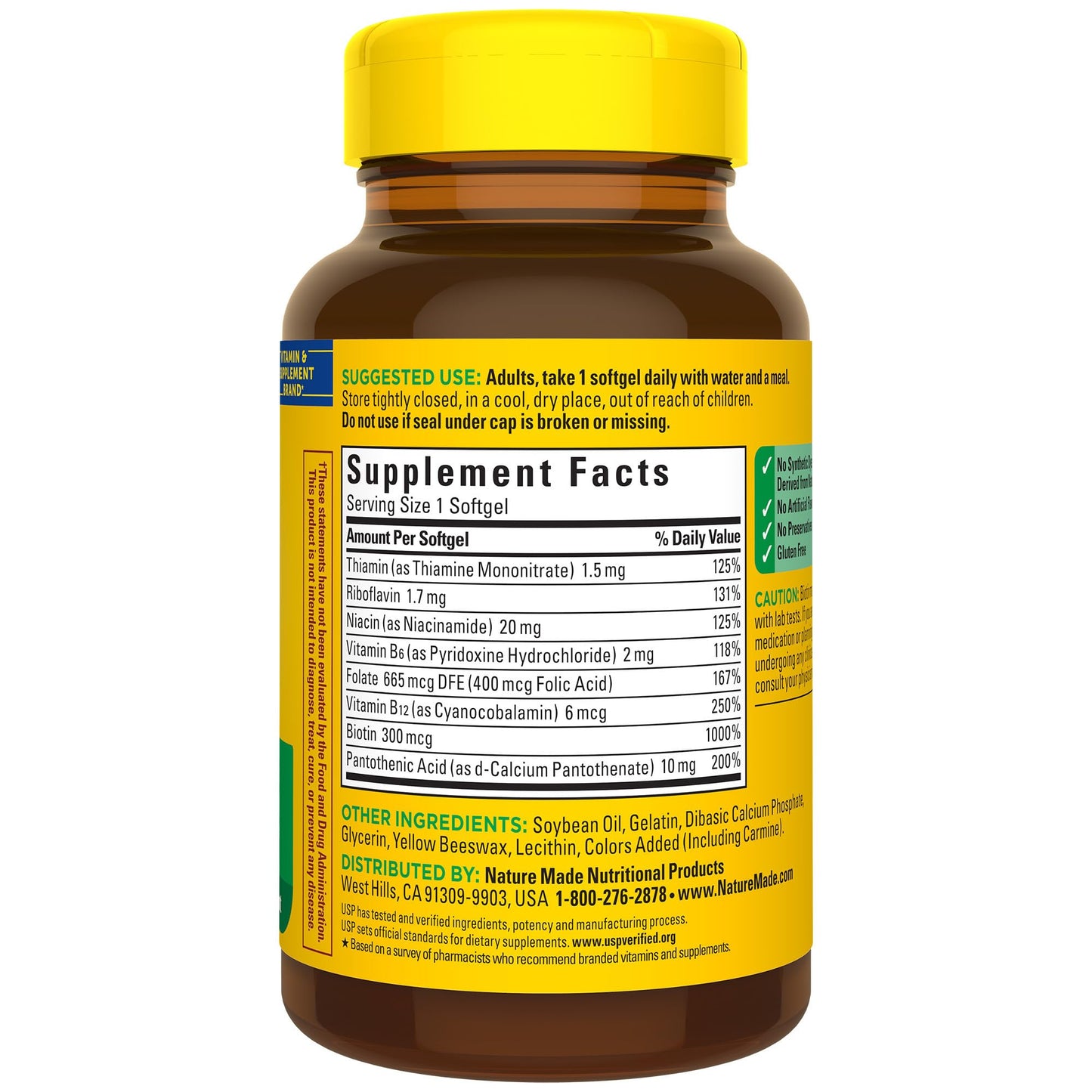 Nature Made Super B Complex Vitamins for Women and Men, Dietary Supplement for Energy Metabolism Support, Super Vitamin B Complex - PrimeBioHealth - canada supplements