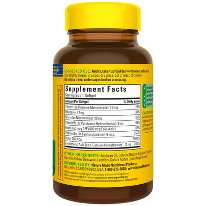 Nature Made Super B Complex Vitamins for Women and Men, Dietary Supplement for Energy Metabolism Support, Super Vitamin B Complex - PrimeBioHealth - canada supplements