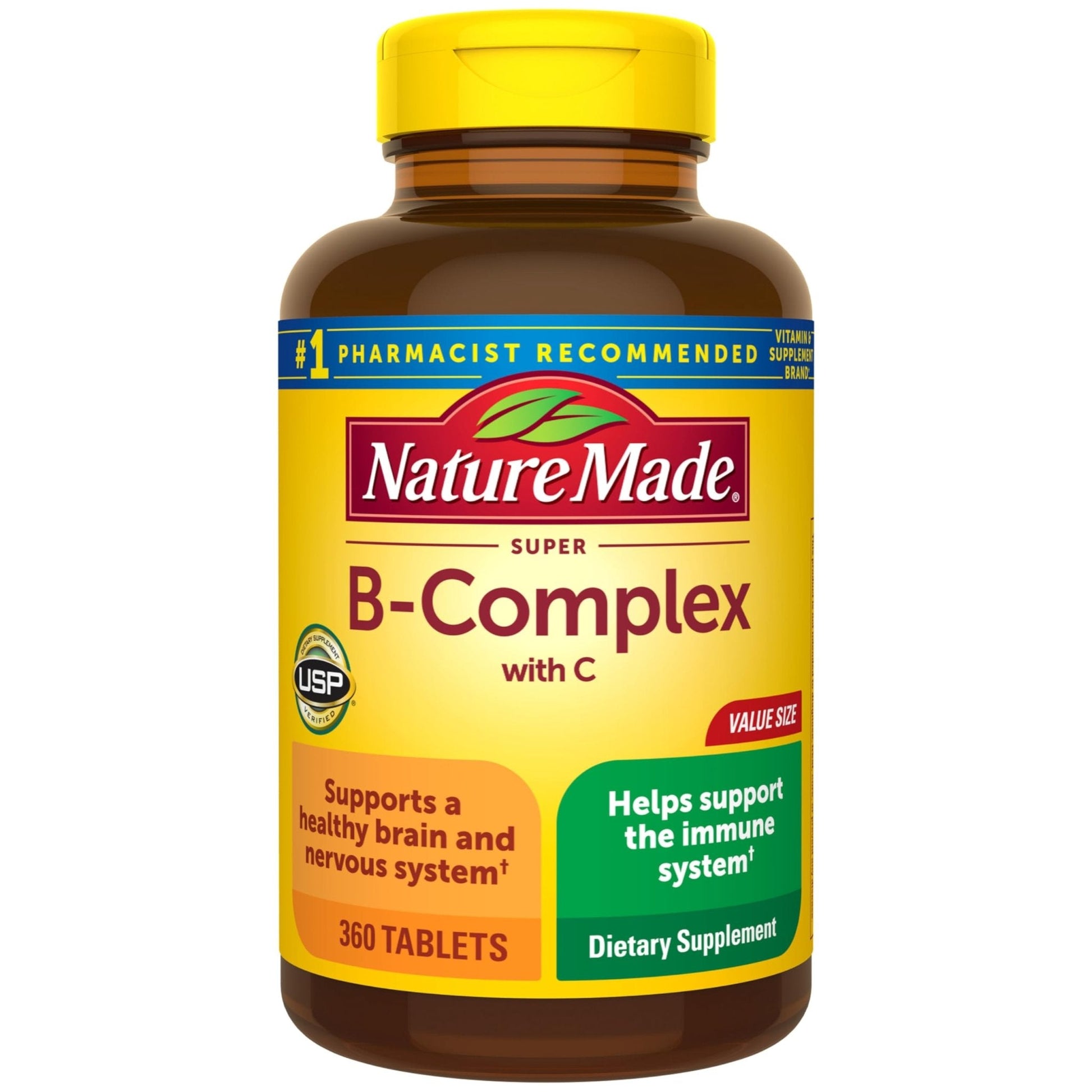 Nature Made Super B Complex with Vitamin C & Folic Acid, B Complex Vitamins for Women and Men, Dietary Supplement - PrimeBioHealth - canada supplements