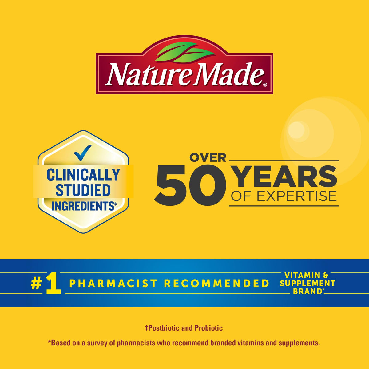 Nature Made Triple-Action Biotics, Gut and Immune Health Support, Digestive Probiotics for Women and Men, Prebiotic Fiber Gummies, 48 Gummies, 24 Day Supply - PrimeBioHealth - canada supplements