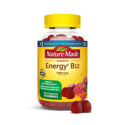 Nature Made Vitamin B12 Gummies 1000 mcg per serving, Dietary Supplement for Energy Metabolism Support, B12 Vitamins - PrimeBioHealth - canada supplements