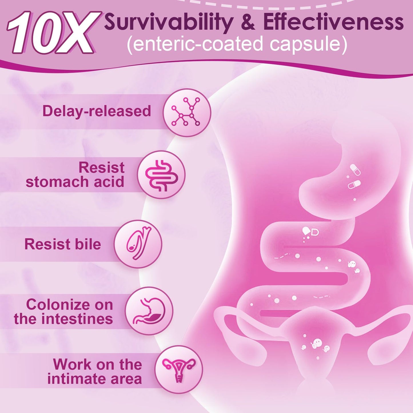 NATURE TARGET Probiotics for Women, 100 Billion CFUs Probiotic with Digestive Enzymes & Prebiotics, Vaginal Probiotics with Cranberry for Urinary Tract Health, - PrimeBioHealth - canada supplements