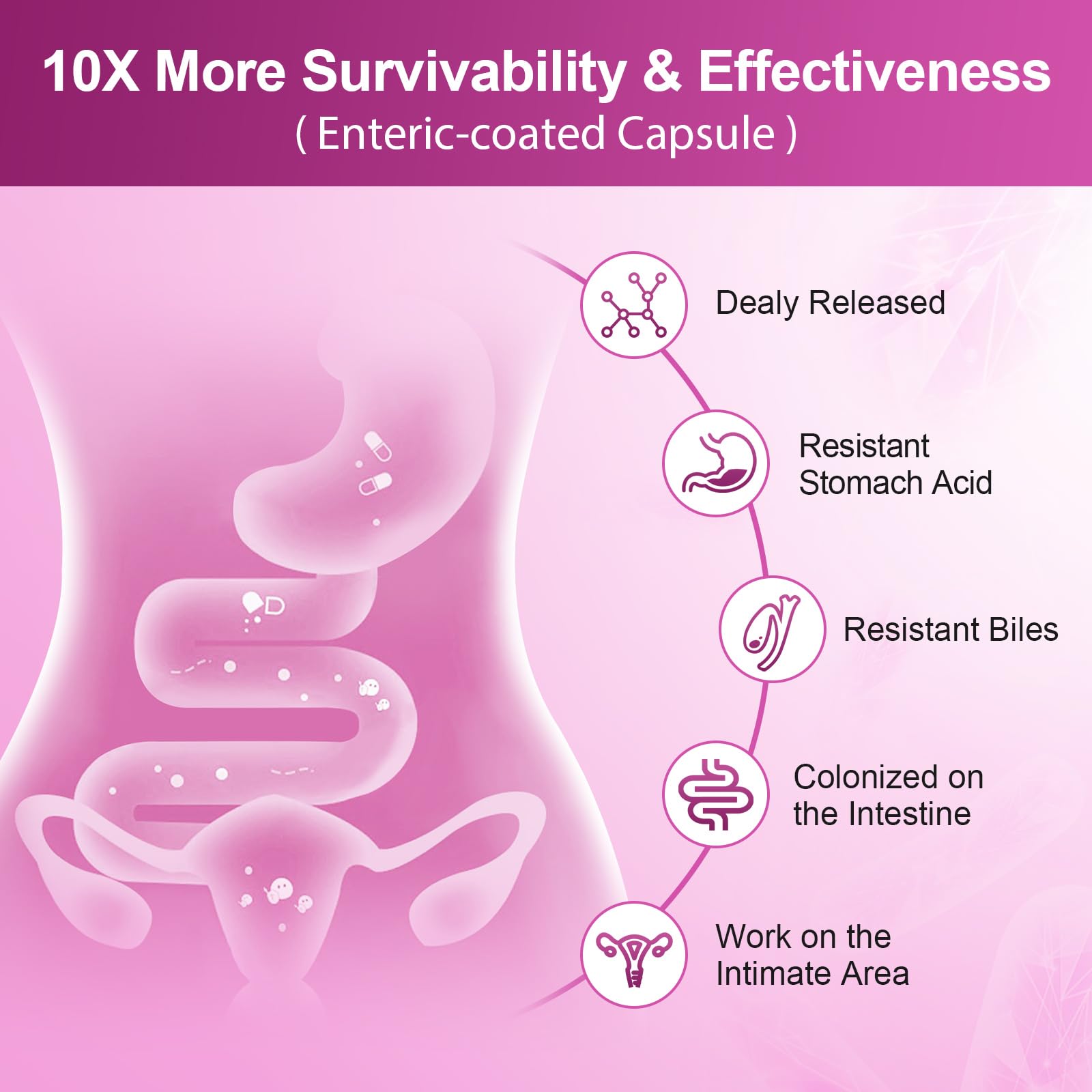 NATURE TARGET Probiotics for Women, 100 Billion CFUs Probiotic with Digestive Enzymes & Prebiotics, Vaginal Probiotics with Cranberry for Urinary Tract Health - PrimeBioHealth - canada supplements