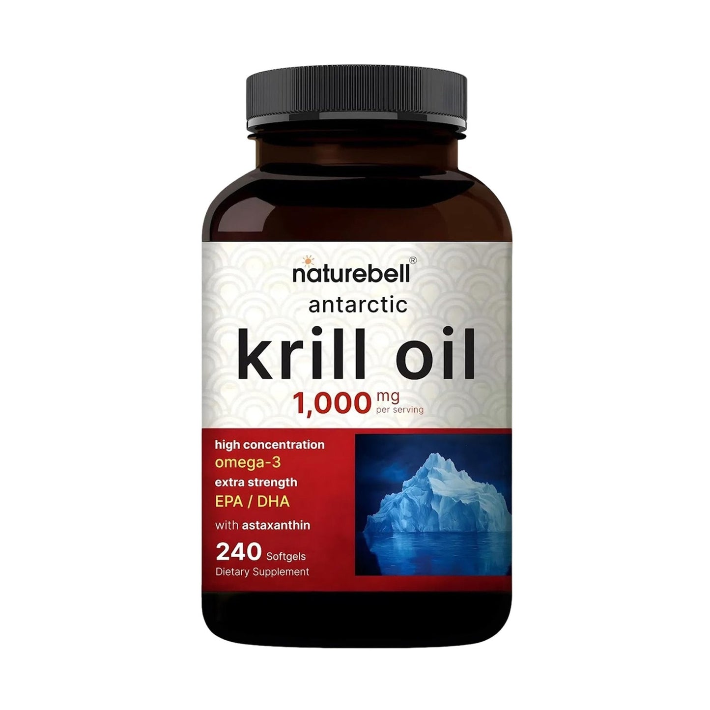 NatureBell Antarctic Krill Oil 1,000mg - 240 Softgels - Omega-3 Heart, Joint & Immune Health Support* - PrimeBioHealth - canada supplements