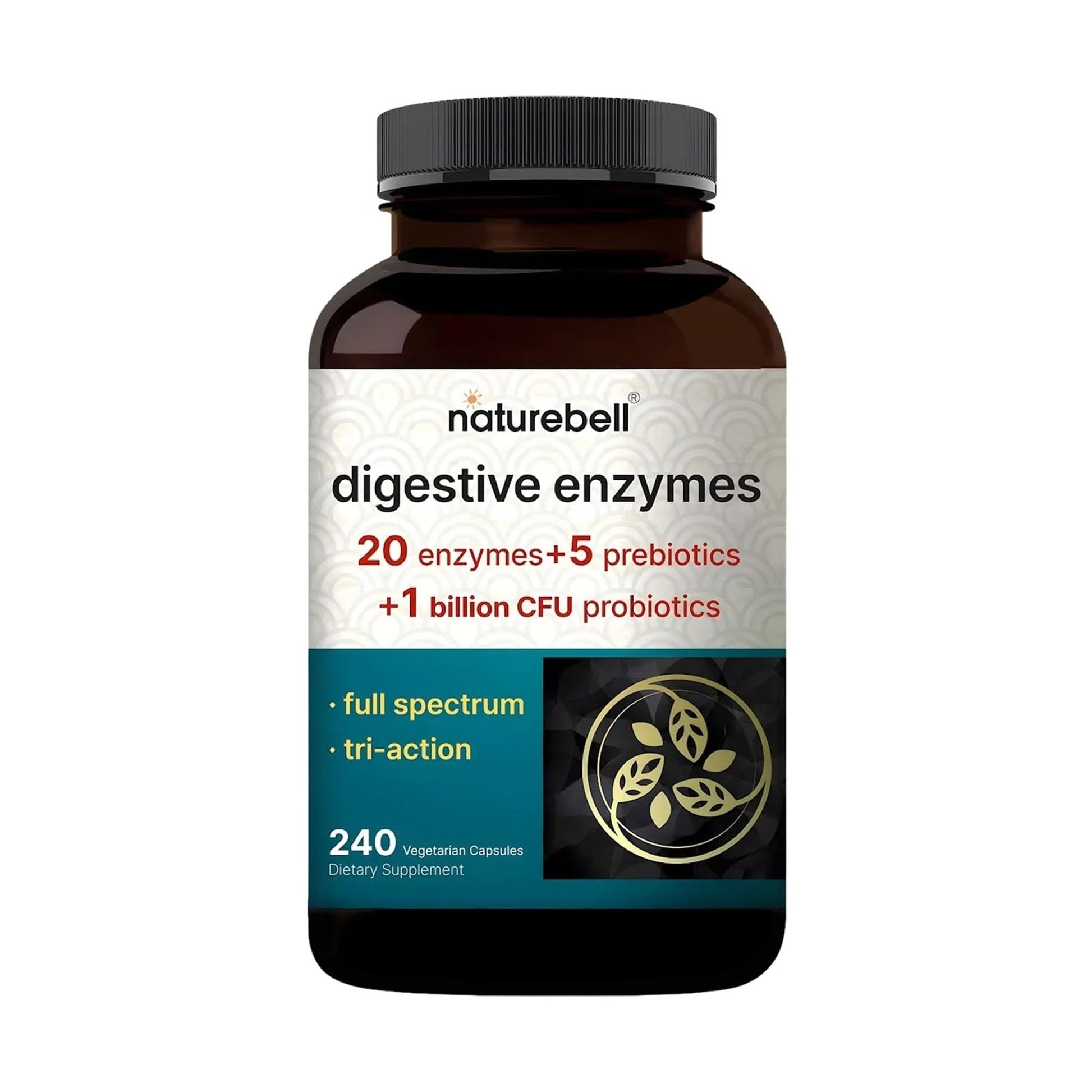 NatureBell Digestive Enzymes - 240 Capsules - Gut & Digestive Health Support Supplement* - with 20 Enzymes, - PrimeBioHealth - canada supplements