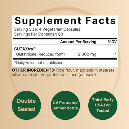 NatureBell Glutathione Supplement 2,000mg Per Serving, 240 Veggie Capsules | 98%+ Purity Verified, Bioavailable Reduced Glutathione Pills, Active Form, Master Antioxidant – Vegan Friendly & Non-GMO - PrimeBioHealth - canada supplements