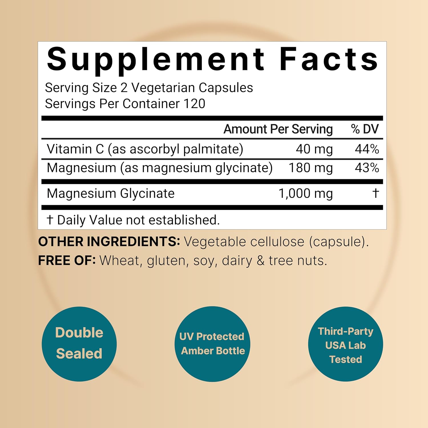 NatureBell Pure Magnesium Glycinate 1,000 mg, 240 Vegetarian Capsules | 1,000 mg Magnesium Glycinate Per Serving - Chelated Magnesium Form with Vitamin C – Non-GMO, Filler Free, cGMP Manufactured - PrimeBioHealth - canada supplements