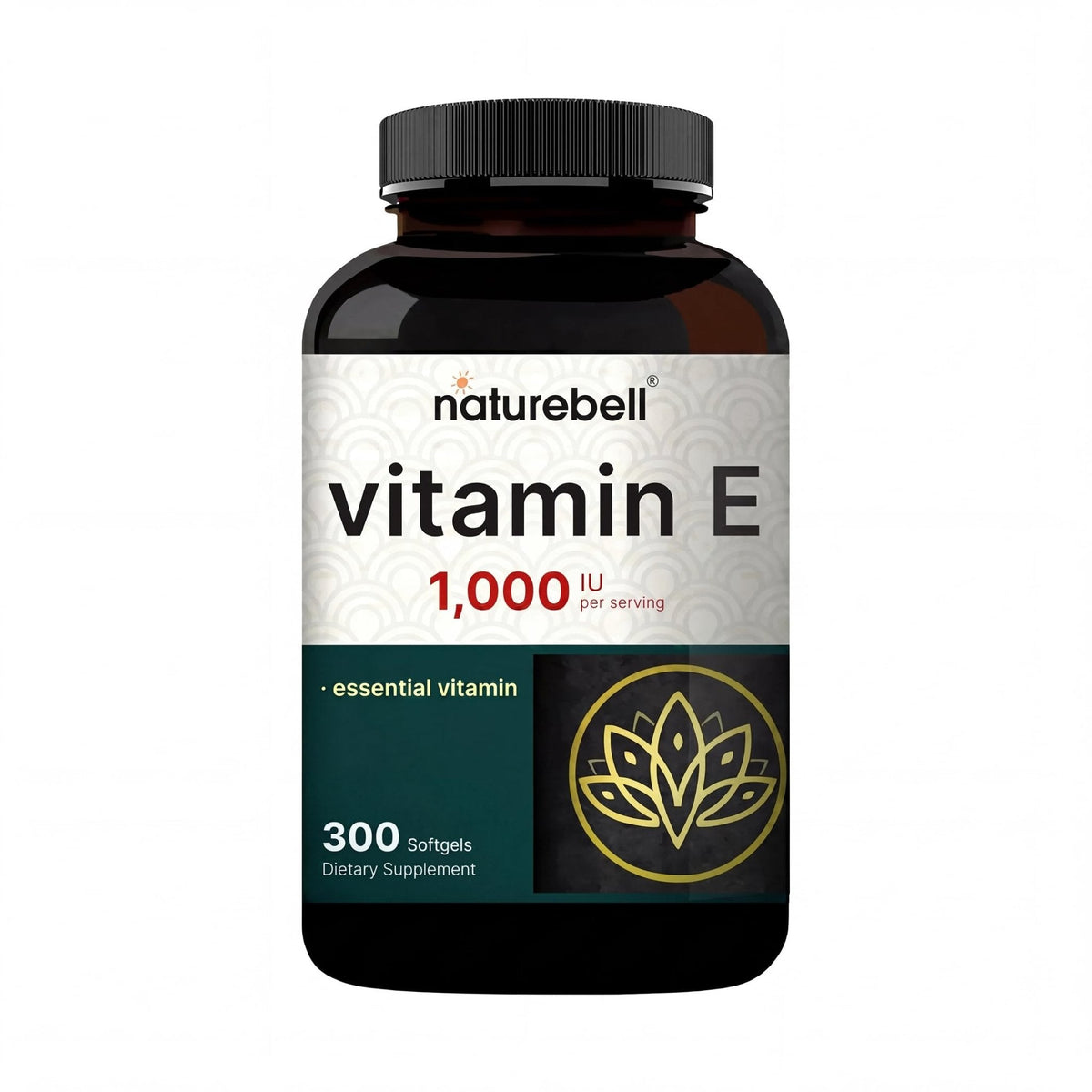 NatureBell Vitamin E 1,000 IU Per Serving - 300 Softgels - Antioxidant Supplement for Skin, Heart & Brain Health Support - PrimeBioHealth - canada supplements